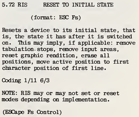 RIS: Reset Initial State